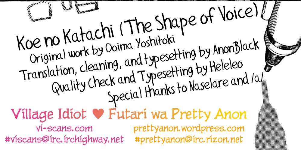 Koe no Katachi: Chapter 0