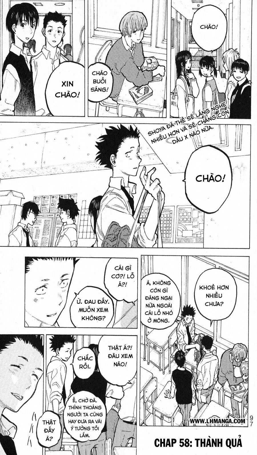 Koe no Katachi: Chapter 58