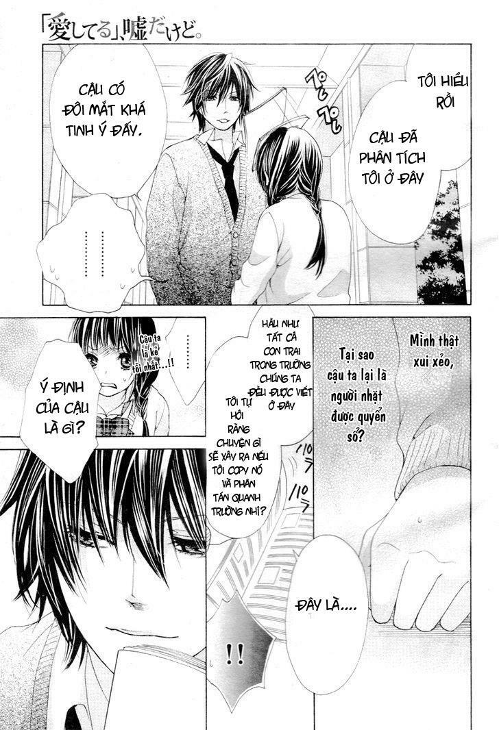 "Aishiteru", Uso dakedo: Chapter 1: One shot