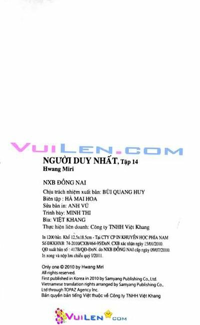 Người Duy Nhất: Chapter 112