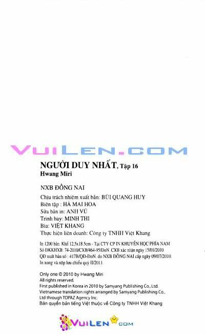 Người Duy Nhất: Chapter 128