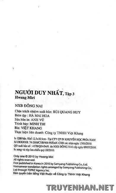 Người Duy Nhất: Chapter 24