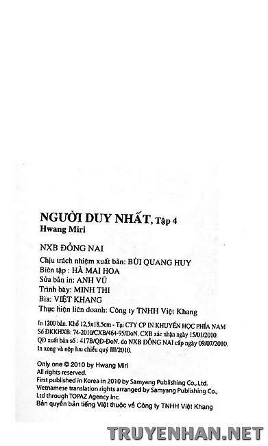 Người Duy Nhất: Chapter 32