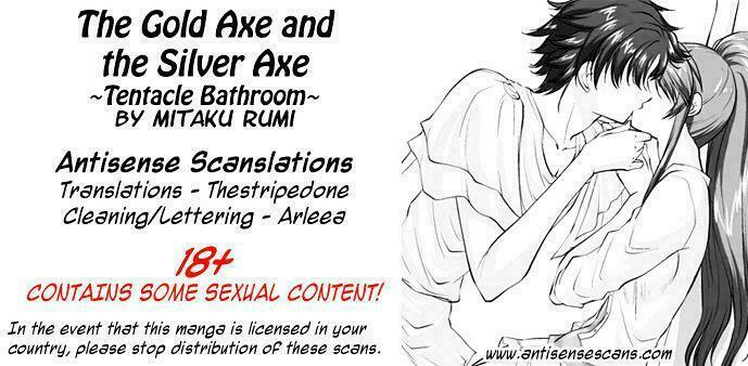 Ero Meruhen Kin no Yubiwa to Gin no Yuibiwa - Shokushu na Bathroom: Chapter 1: One shot