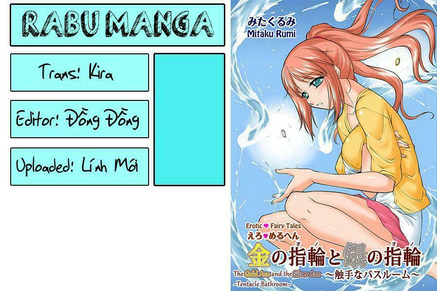 Ero Meruhen Kin no Yubiwa to Gin no Yuibiwa - Shokushu na Bathroom: Chapter 1: One shot