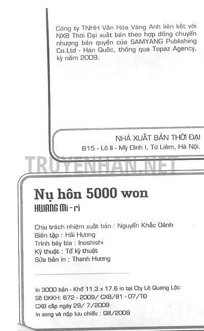 Nụ hôn 5000 Won: Chapter 25