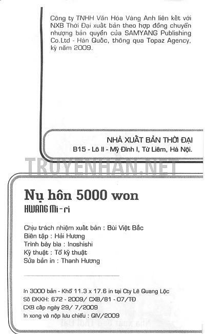 Nụ hôn 5000 Won: Chapter 41