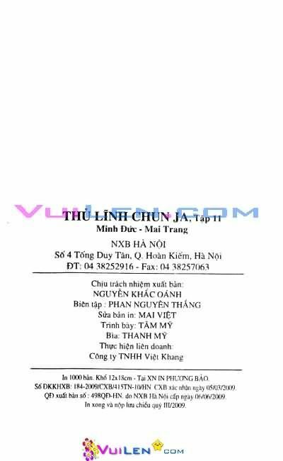 Thủ Lĩnh Chunja: Chapter 11