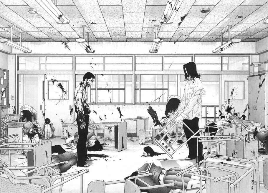 Gantz: Chapter 102: Phòng học tan hoang