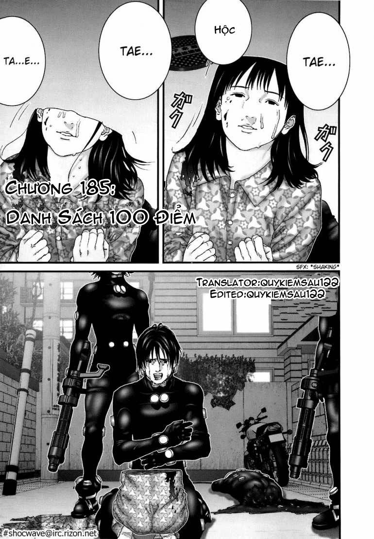 Gantz: Chapter 185: Danh sách 100 điểm