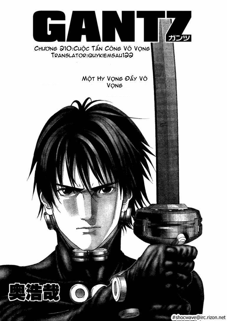 Gantz: Chapter 210: Cuộc tấn công vô vọng