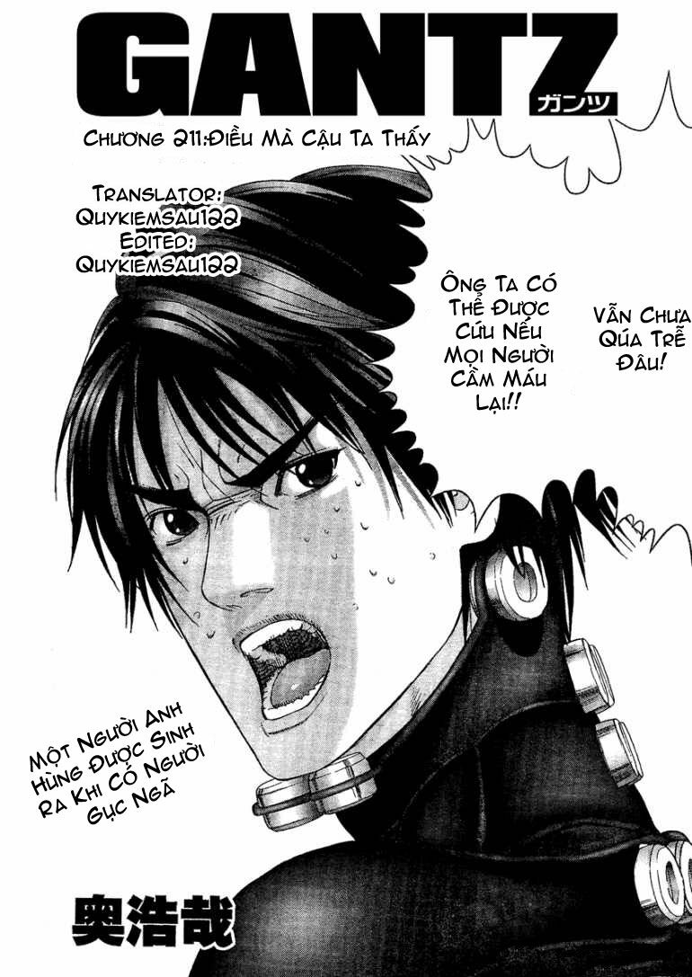 Gantz: Chapter 211: Điều mà cậu ta thấy