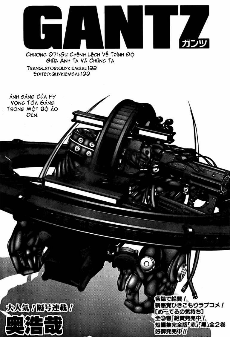 Gantz: Chapter 271: Sự chênh lệch về trình độ ...