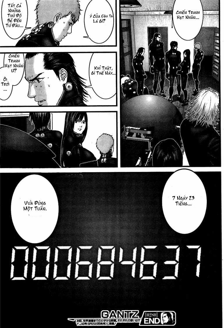 Gantz: Chapter 280: Khúc dạo đầu của sự hủy ...