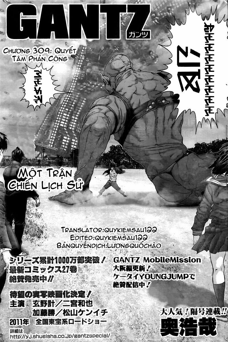 Gantz: Chapter 309: Quyết tâm phản công