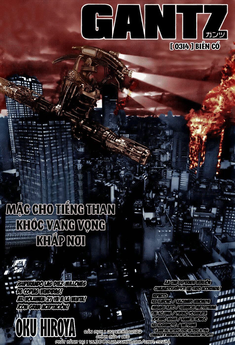 Gantz: Chapter 314: Nỗi lo âu