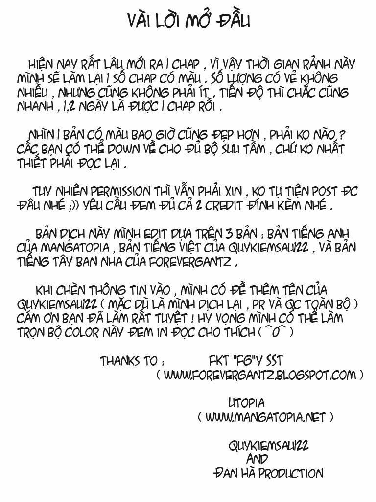 Gantz: Chapter 320: Tín hiệu của cái chết
