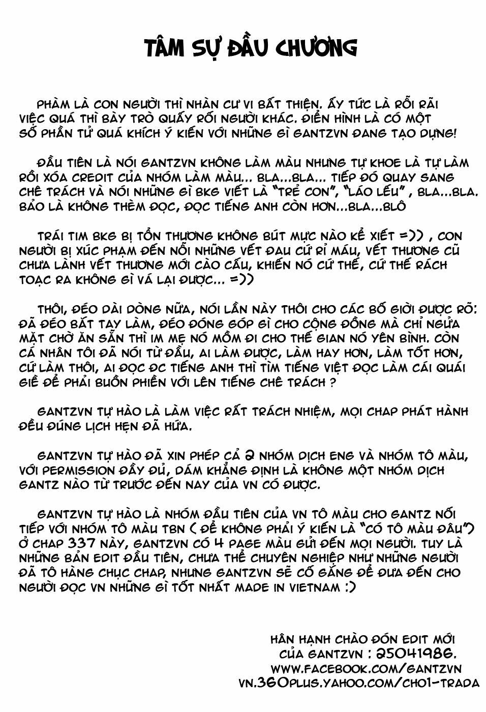 Gantz: Chapter 337