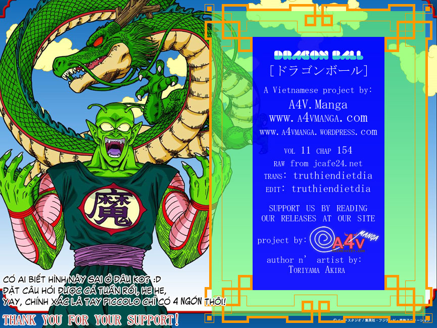 Dragon Ball - Bảy Viên Ngọc Rồng: Chapter 154