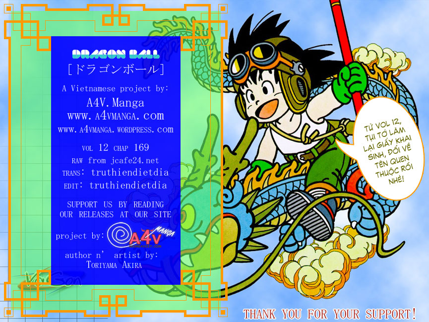 Dragon Ball - Bảy Viên Ngọc Rồng: Chapter 169