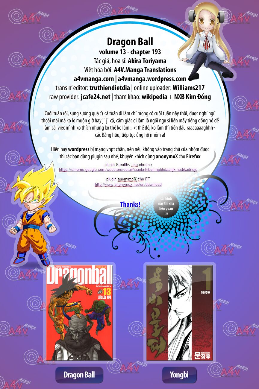 Dragon Ball - Bảy Viên Ngọc Rồng: Chapter 193