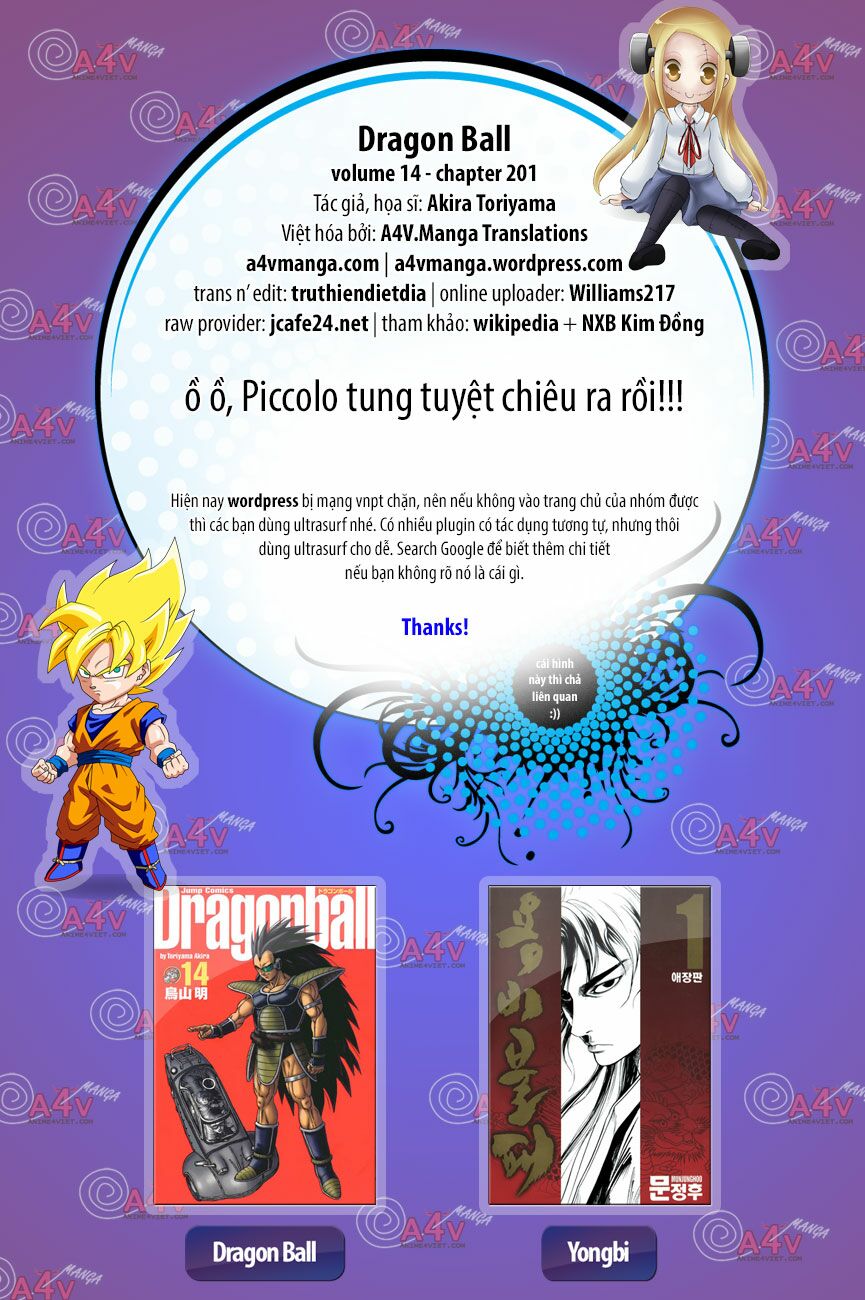 Dragon Ball - Bảy Viên Ngọc Rồng: Chapter 201