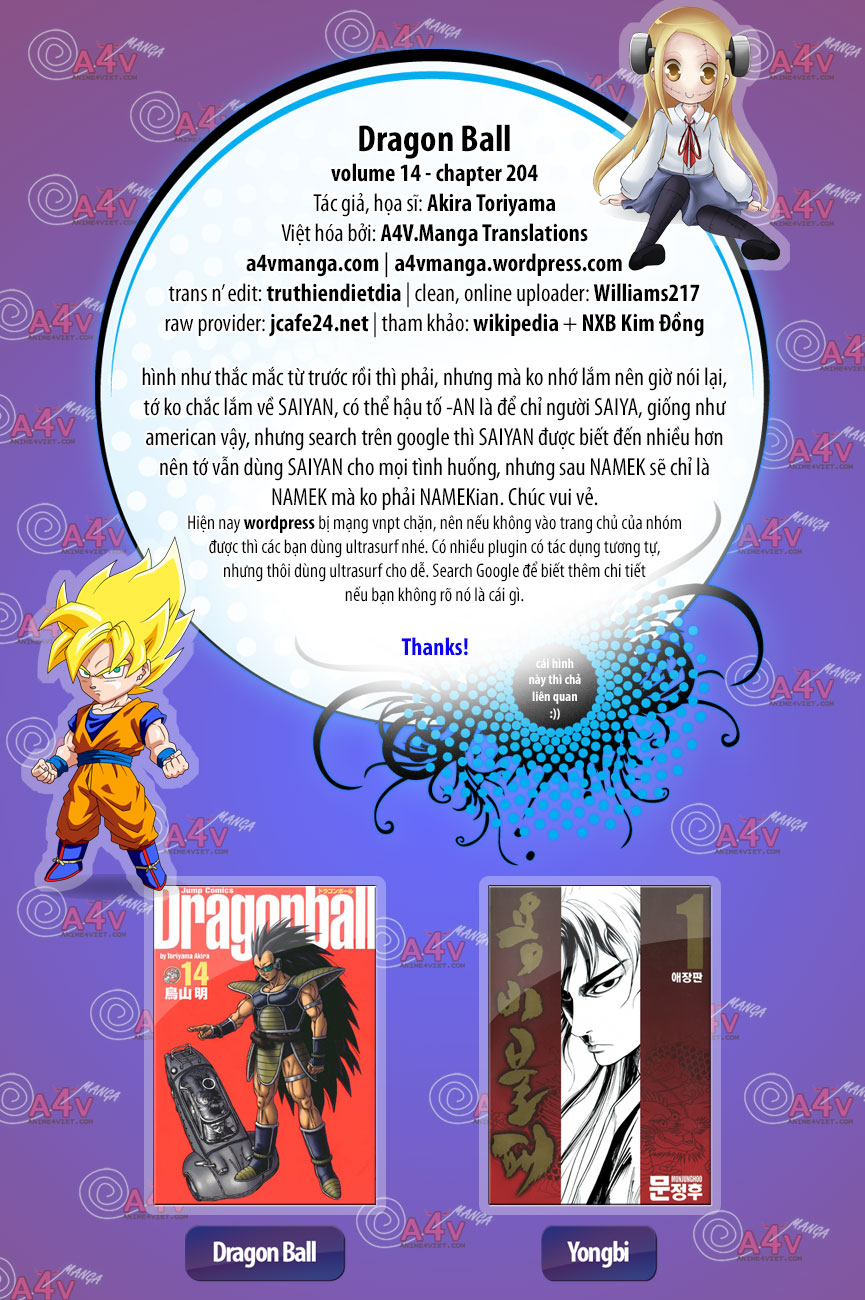Dragon Ball - Bảy Viên Ngọc Rồng: Chapter 204