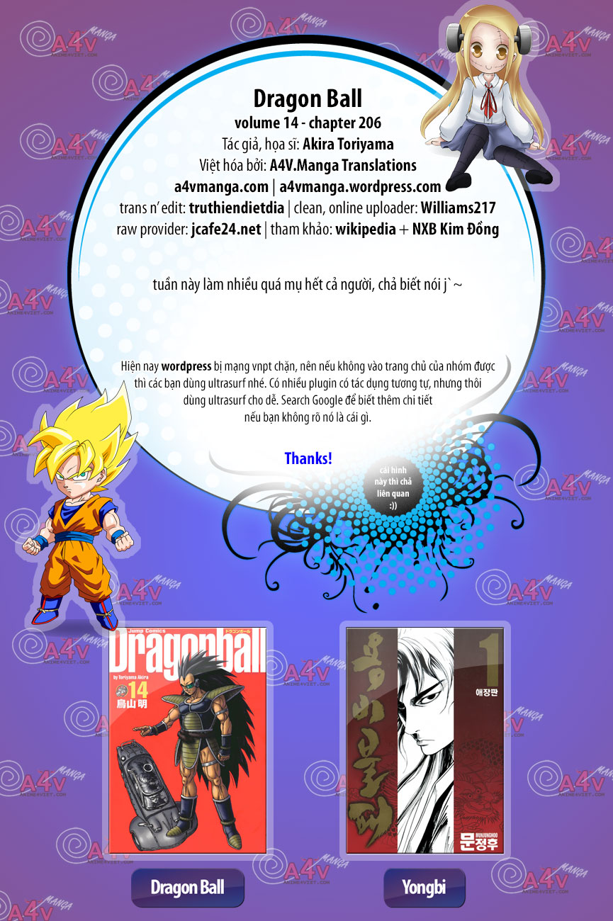 Dragon Ball - Bảy Viên Ngọc Rồng: Chapter 207