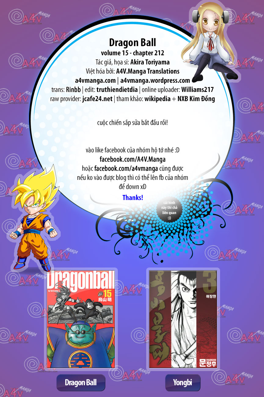 Dragon Ball - Bảy Viên Ngọc Rồng: Chapter 212