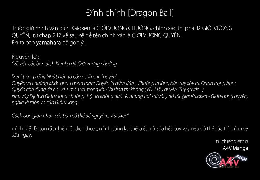 Dragon Ball - Bảy Viên Ngọc Rồng: Chapter 243