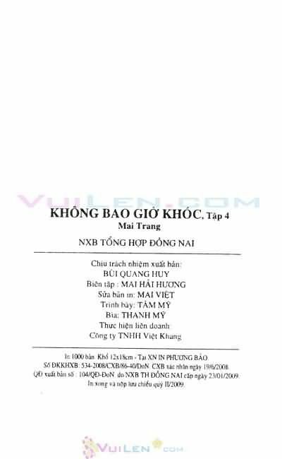 Không bao giờ khóc: Chapter 4