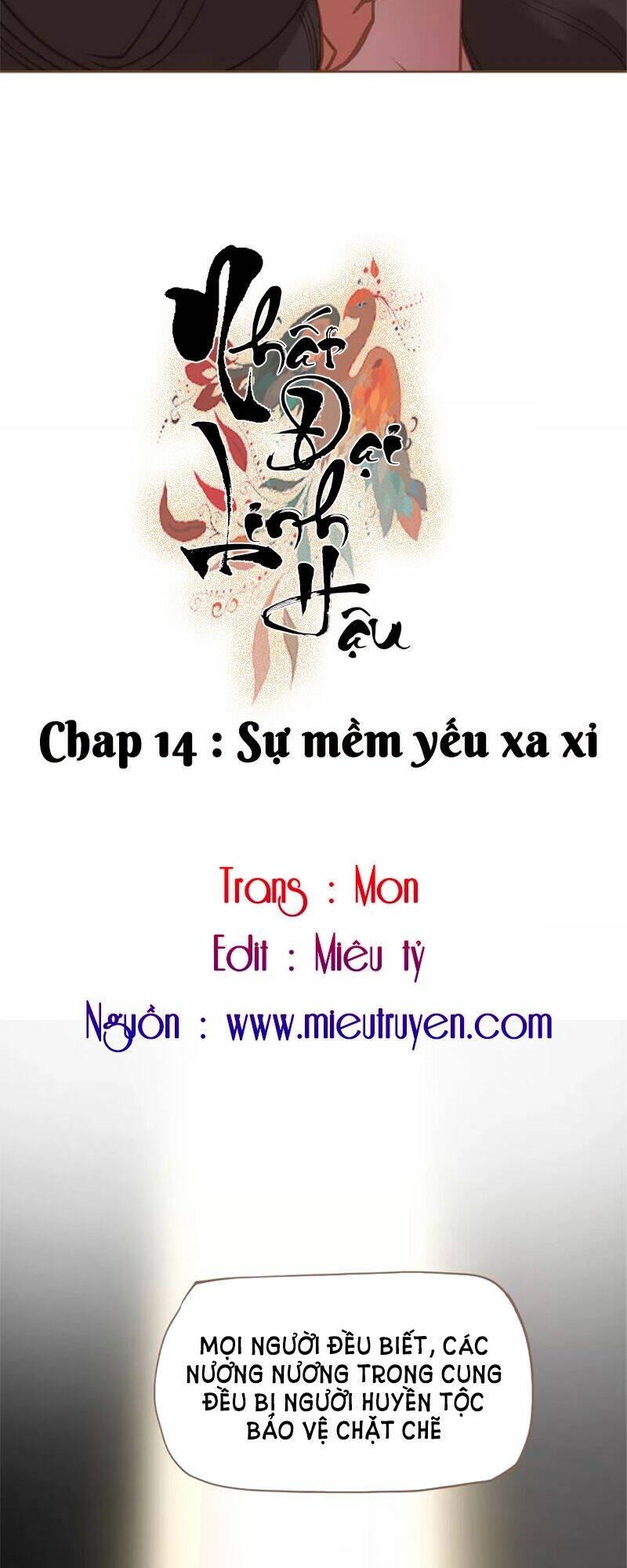 Nhất Đại Linh Hậu: Chapter 14