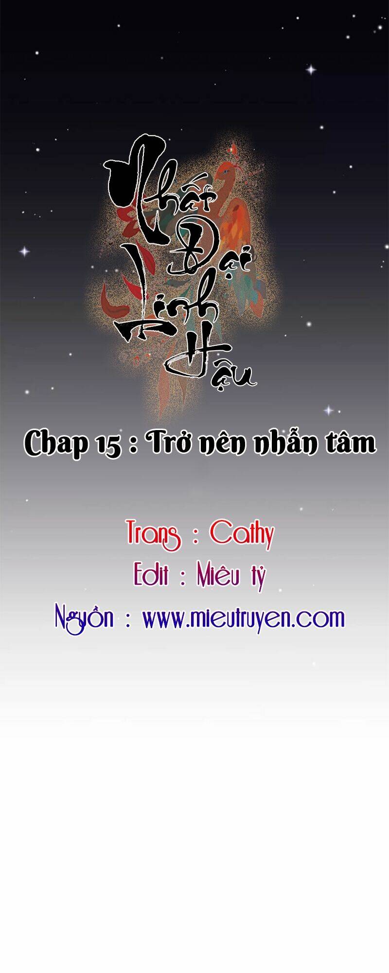 Nhất Đại Linh Hậu: Chapter 15