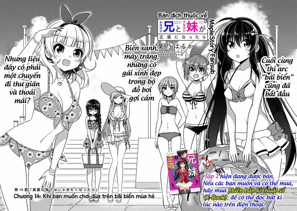 Siscon Ani To Brocon Imouto Ga Shoujiki Ni Nattara: Chapter 14