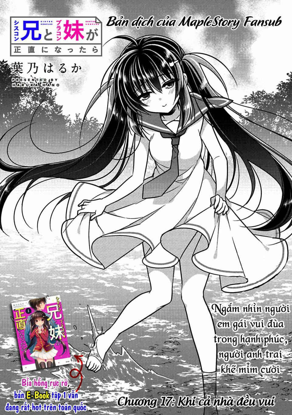 Siscon Ani To Brocon Imouto Ga Shoujiki Ni Nattara: Chapter 17