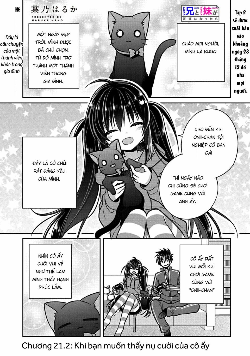 Siscon Ani To Brocon Imouto Ga Shoujiki Ni Nattara: Chapter 21.2: - Khi bạn muốn thấy nụ cười của cô ấy