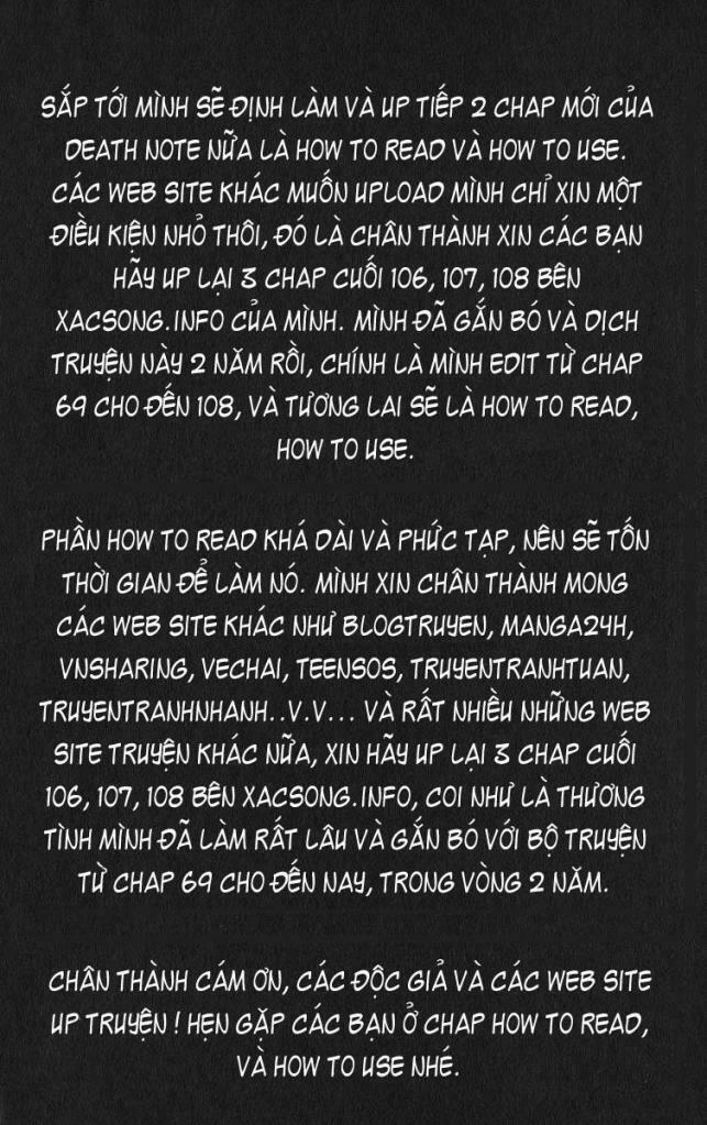 Cuốn Sổ Thiên Mệnh: Chapter 108
