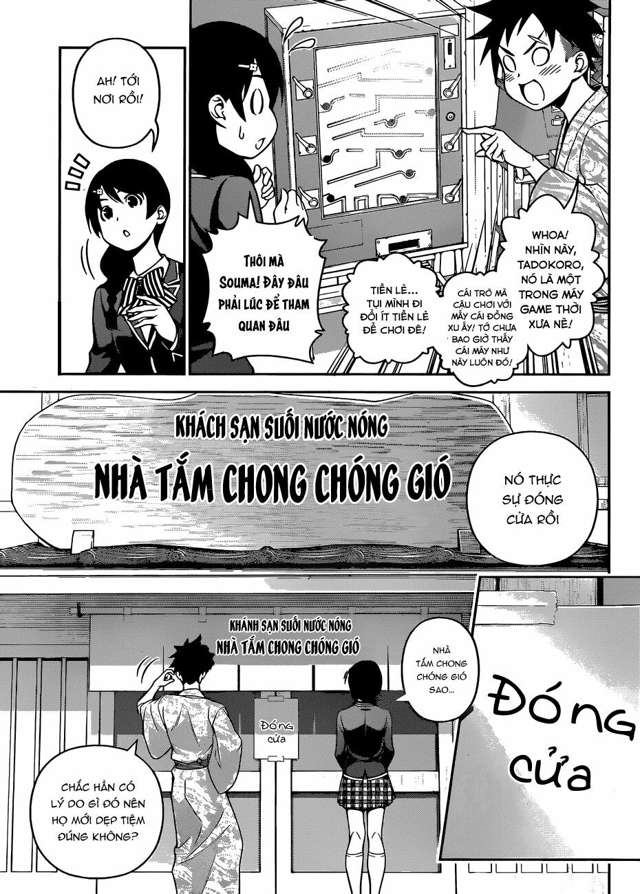 Cuộc Chiến Ẩm Thực: Chapter 265: Hồ sơ vụ án suối nước nóng của Souma và Megumi, Phần 1 : Bí mật ẩn sâu làn hơi nước