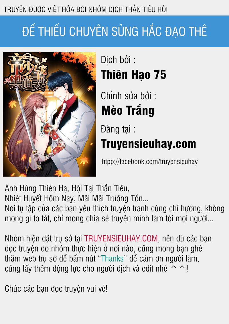 Đế Thiếu Chuyên Sủng Hắc Đạo Thê: Chapter 1: - Đêm Trước Cơn Ác Mộng