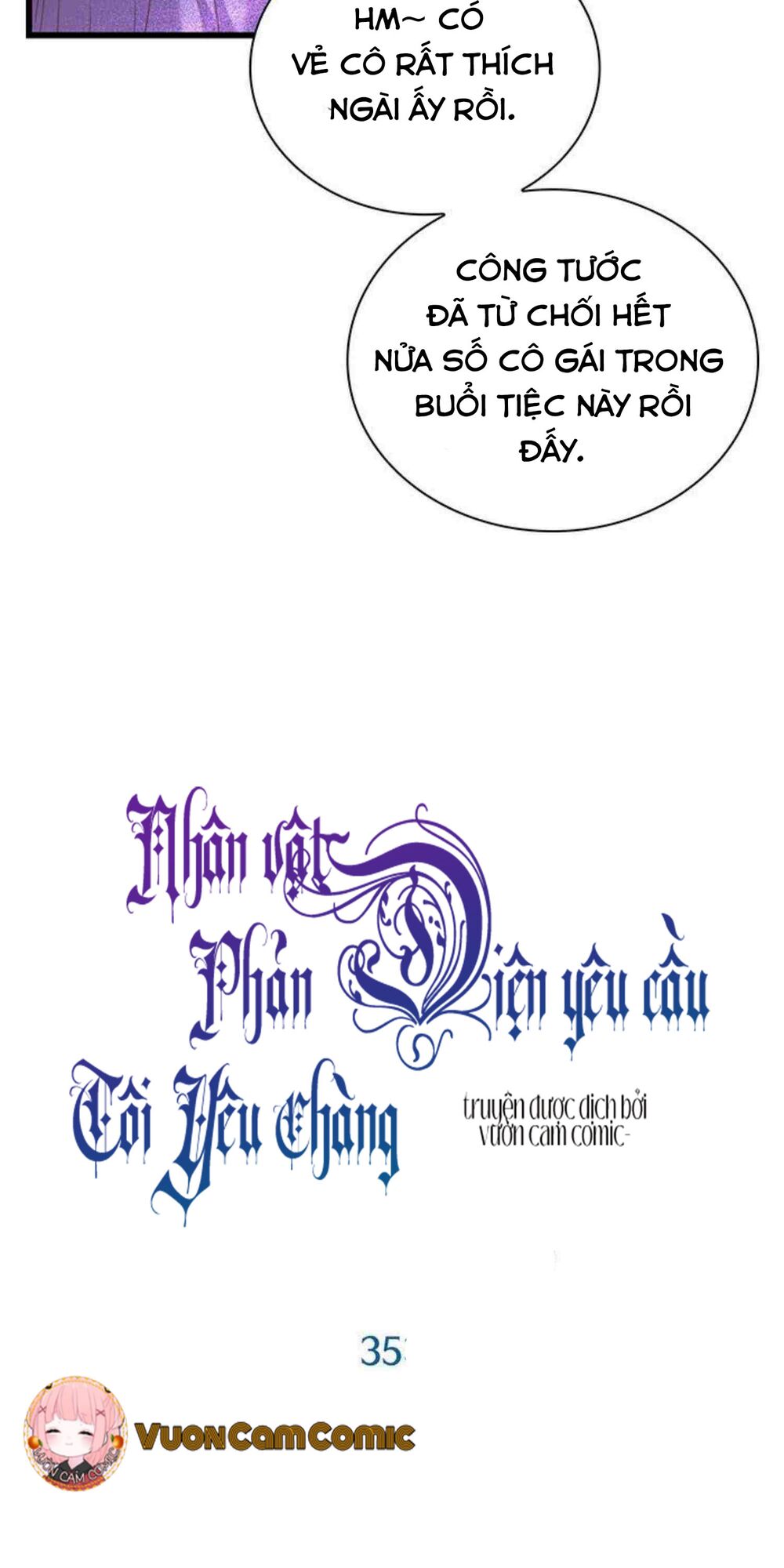 Nhân Vật Phản DIện Yêu Cầu Tôi Yêu Chàng: Chapter 35