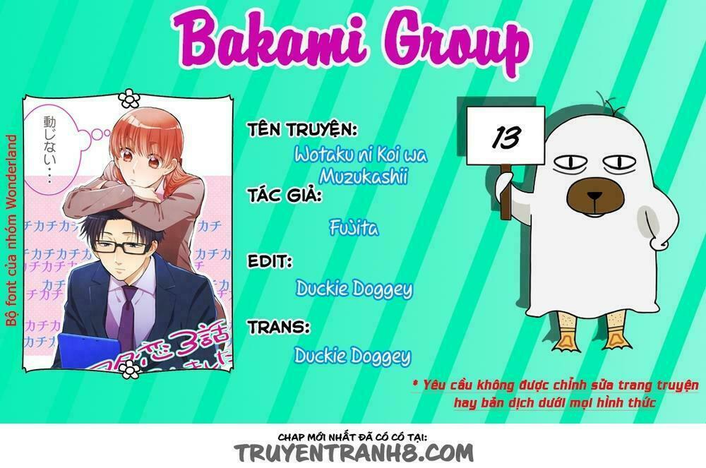 Thật Khó Để Yêu 1 Otaku: Chapter 13