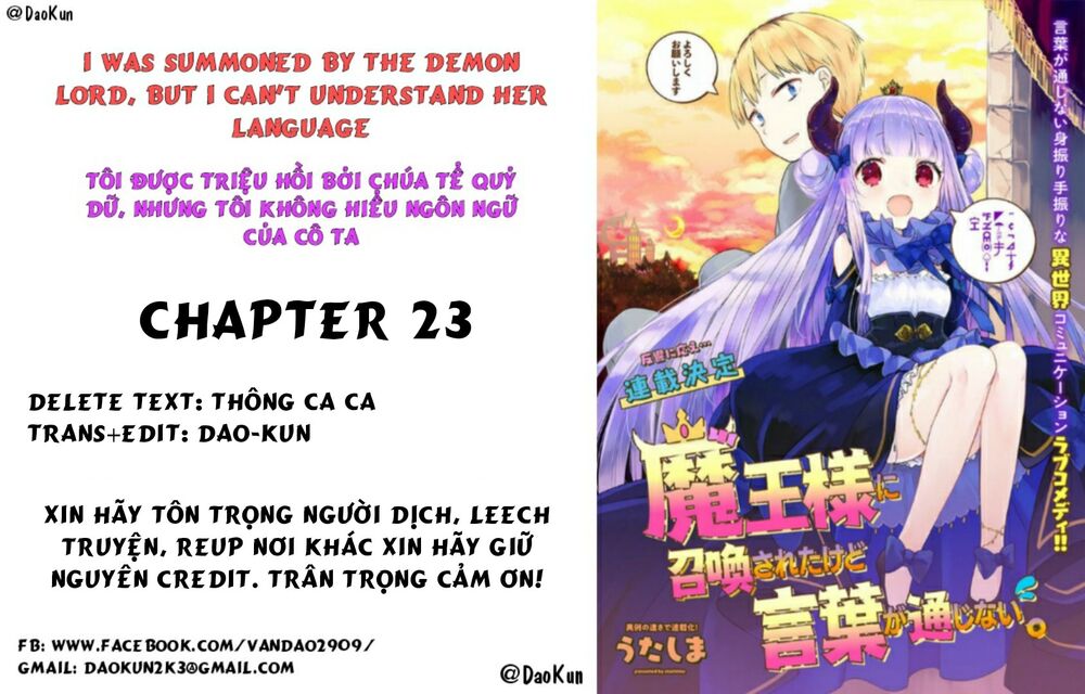 I Was Summoned By The Demon Lord, But I Can't Understand Her Languag: Chapter 23