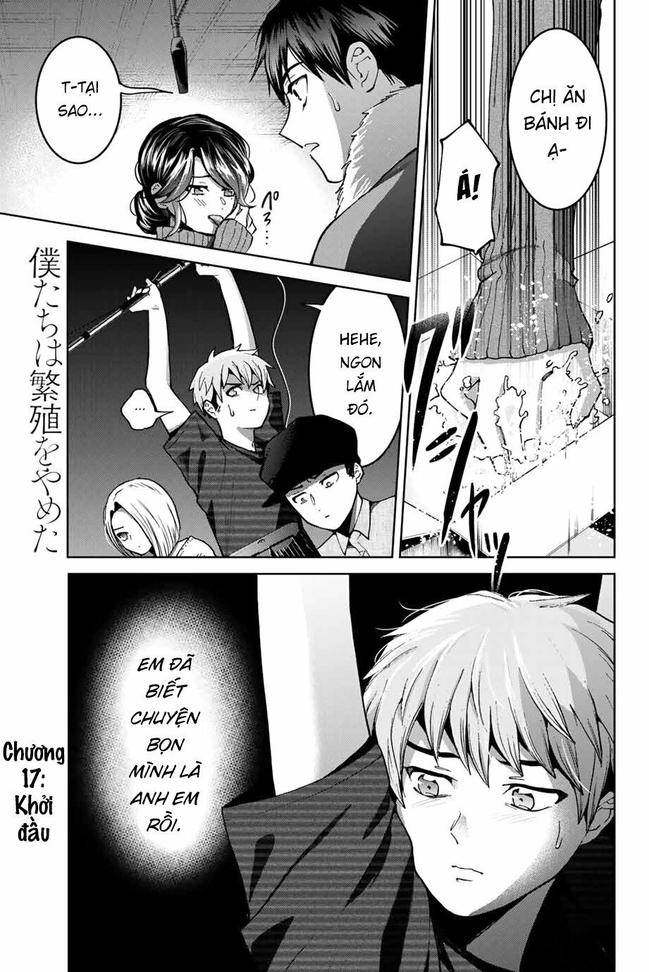 Bokutachi wa Hanshoku wo Yameta: Chapter 17