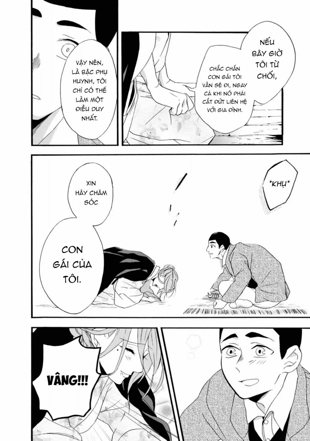 Will you marry me again if you are reborn?: Chapter 3: Con gái nhà Okouchi