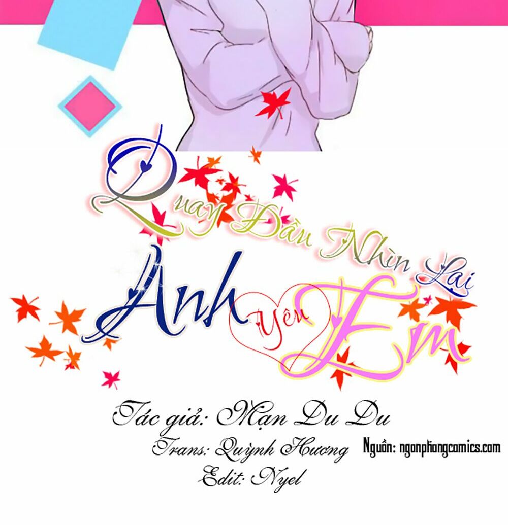 Quay Đầu Nhìn Lại, Anh Yêu Em!: Chapter 1