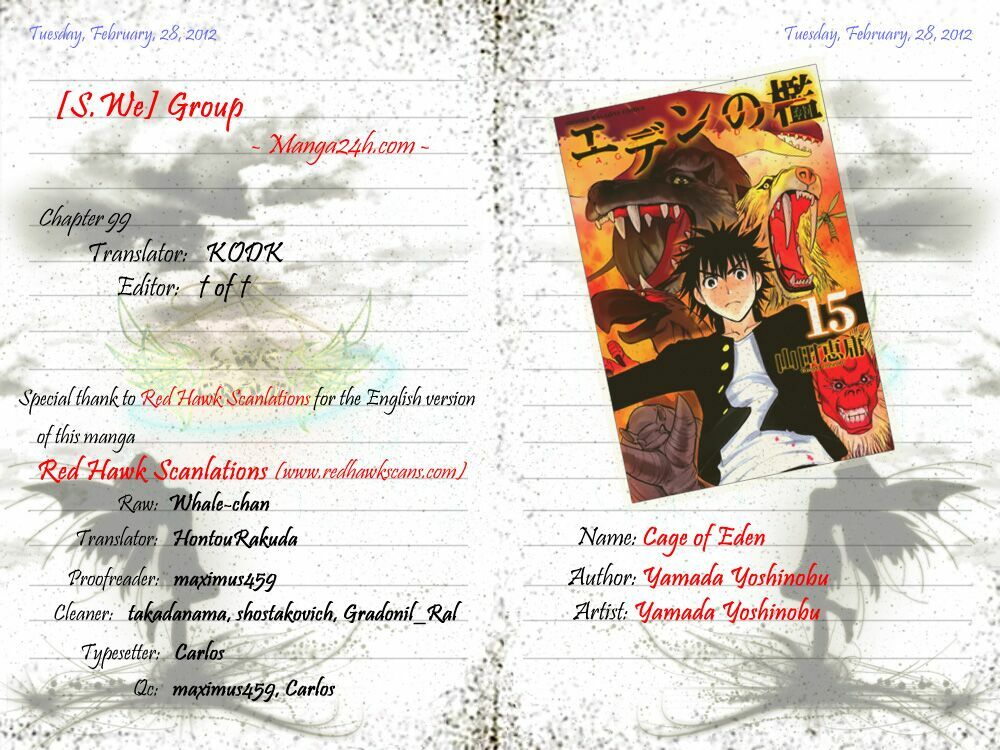 Cage of Eden: Chapter 99