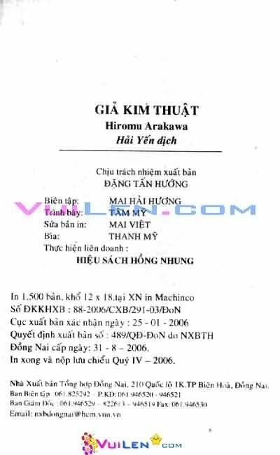 Giả Kim Thuật: Chapter 49
