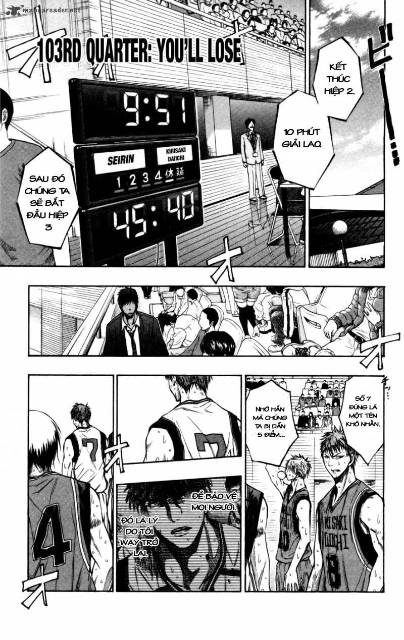 Vua bóng rổ Kuroko: Chapter 103