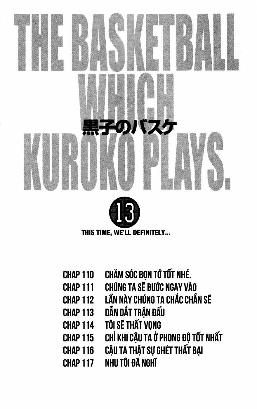 Vua bóng rổ Kuroko: Chapter 109