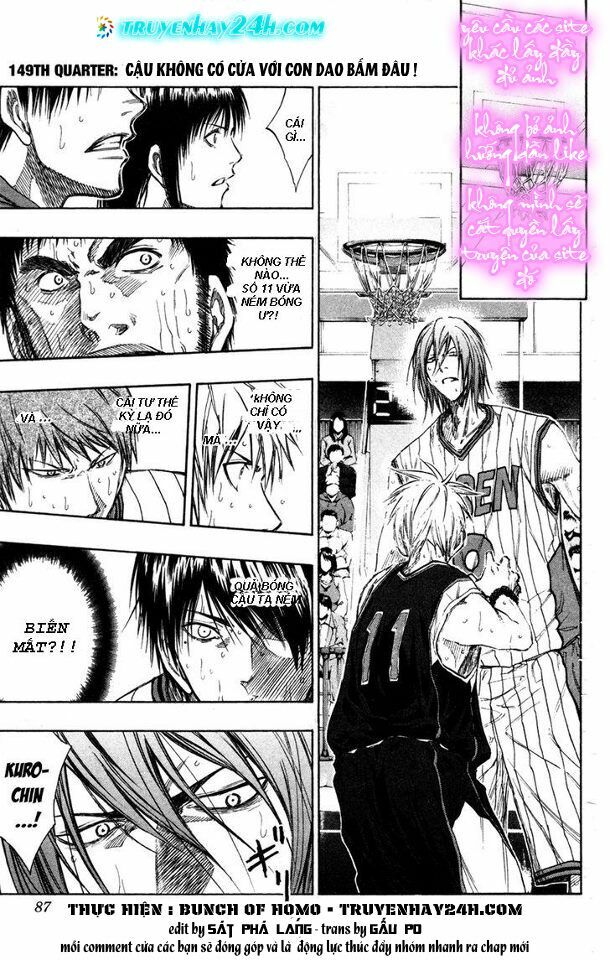 Vua bóng rổ Kuroko: Chapter 149